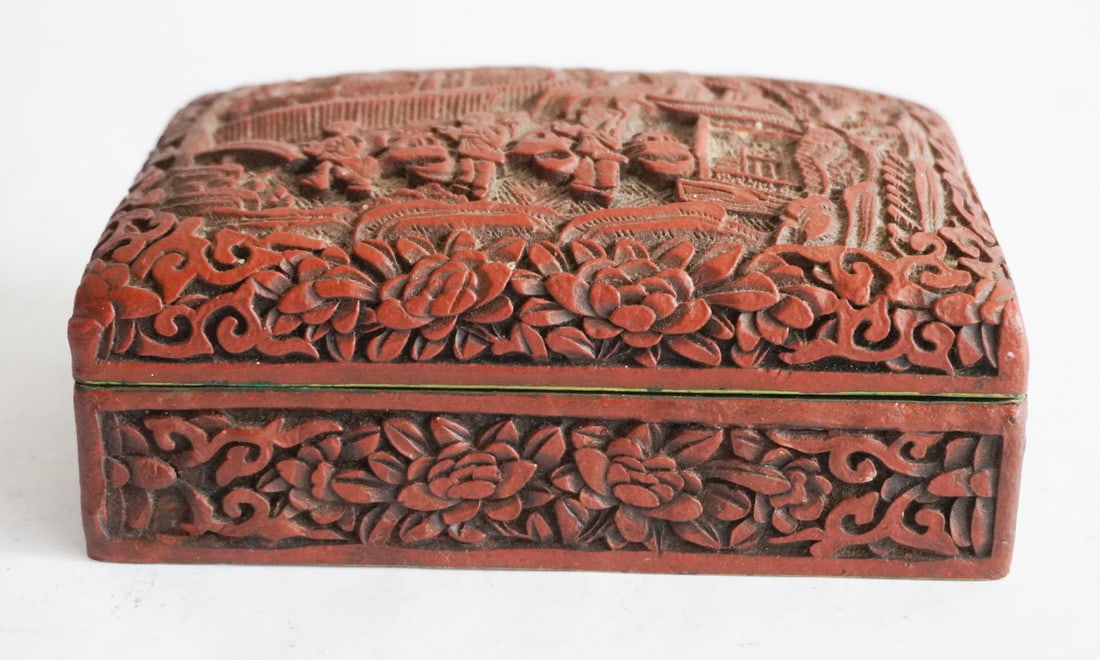 Antique Chinese Cinnabar Box (1 of 3)