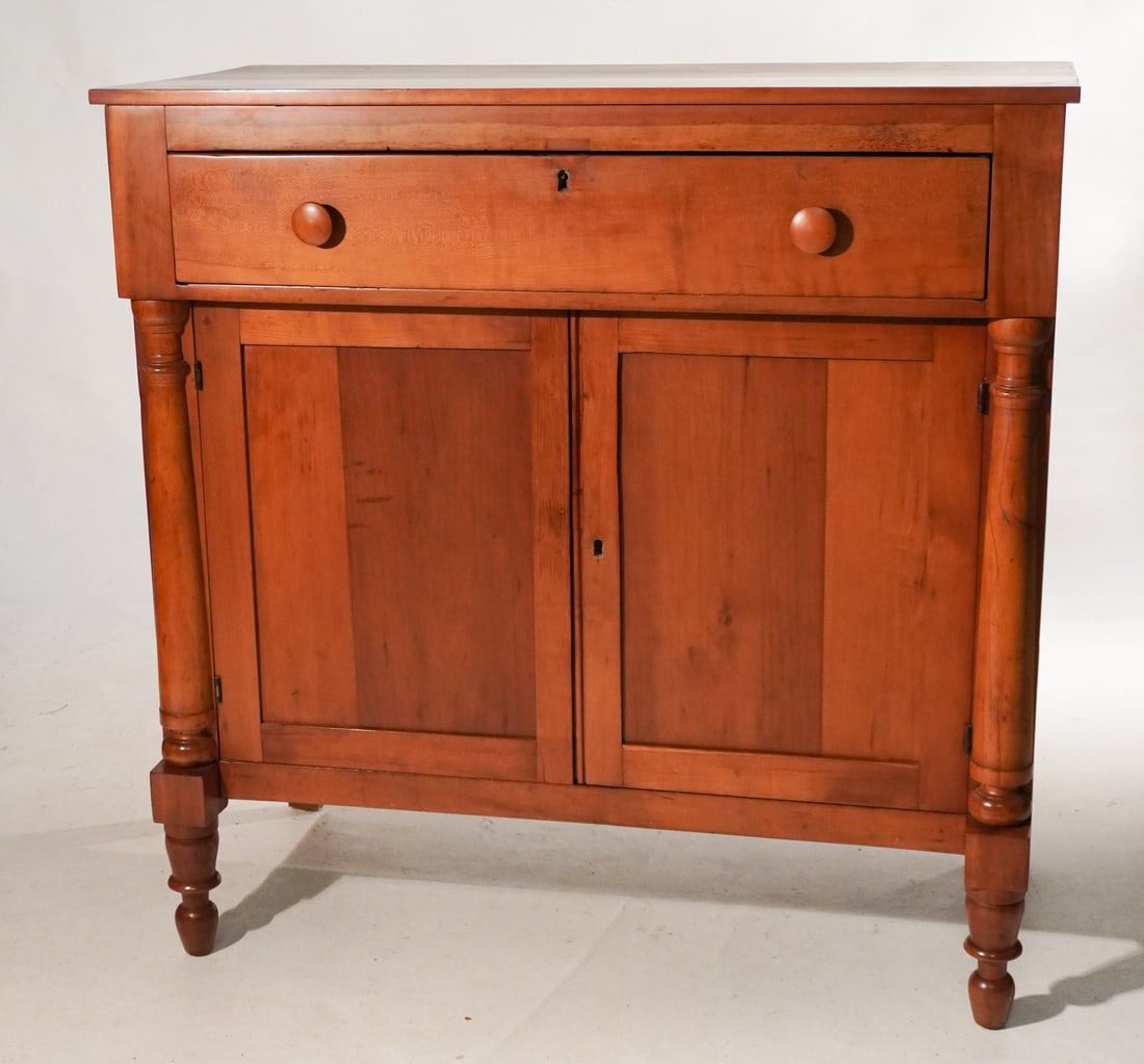 Country Federal Poplar Jelly Cupboard (1 of 3)