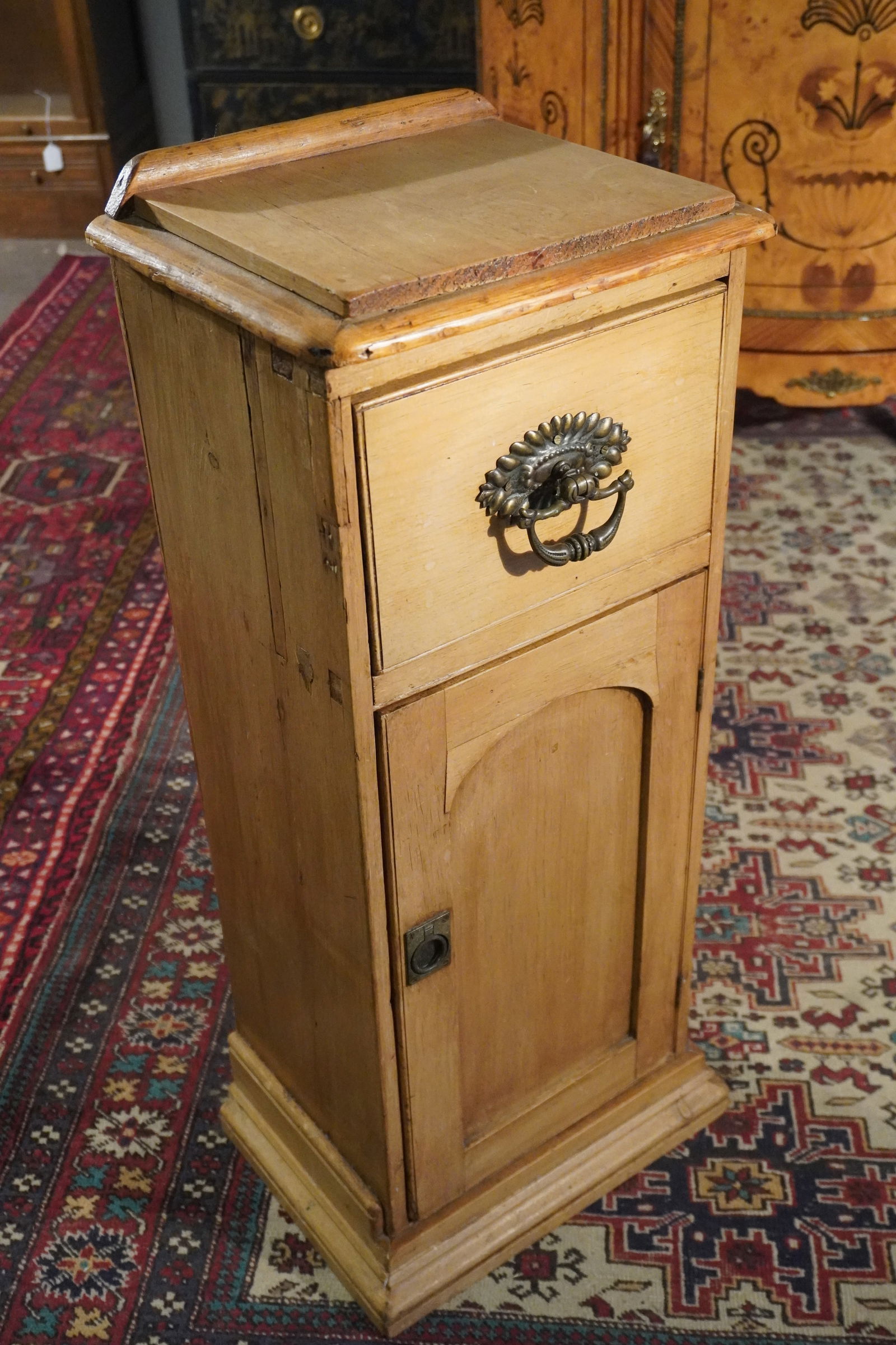Antique English Pine Side Cabinet (1 of 3)