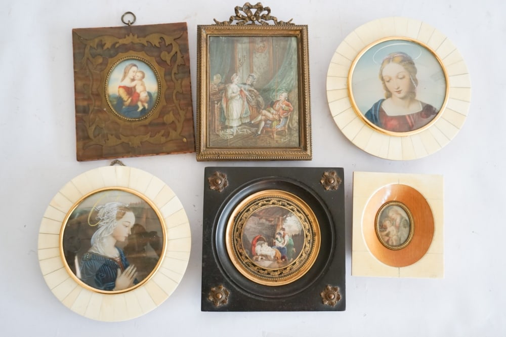Collection Antique European Portrait Miniatures (1 of 5)