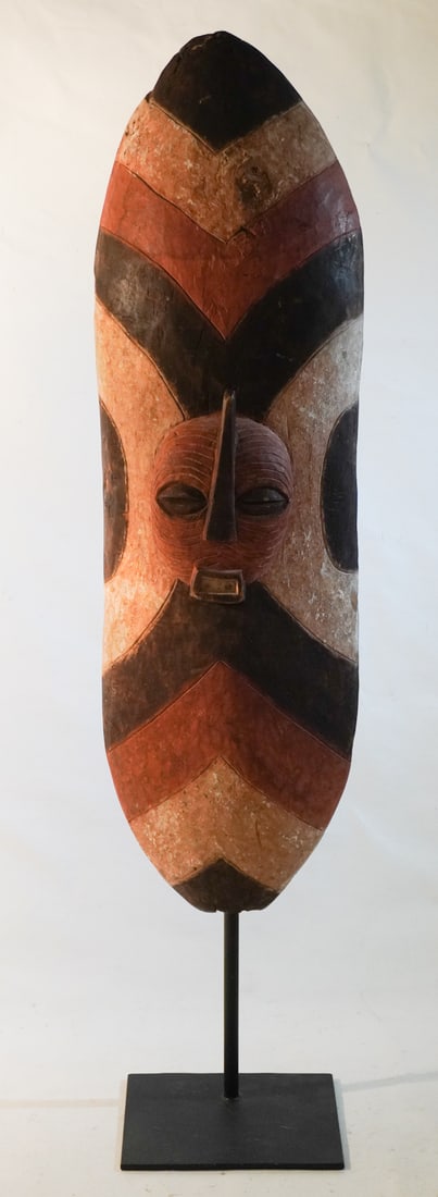 Antique African Carved Wood Shield (1 of 2)