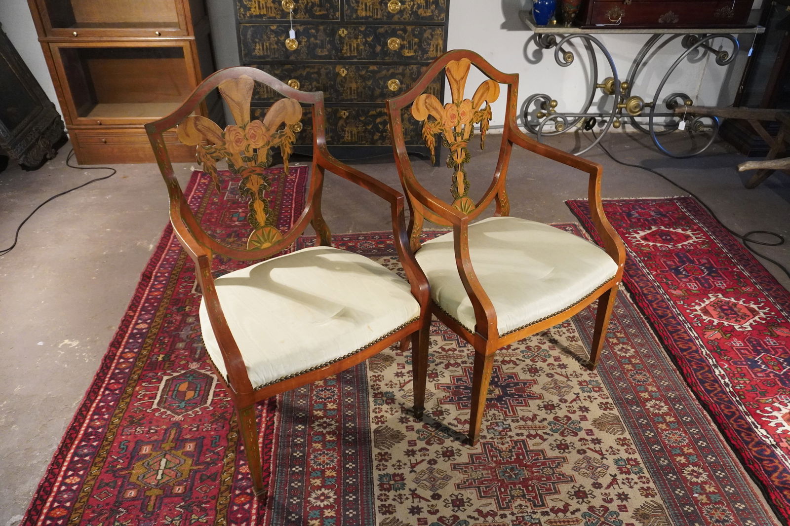 Pair English Edwardian Adams Style (1 of 4)