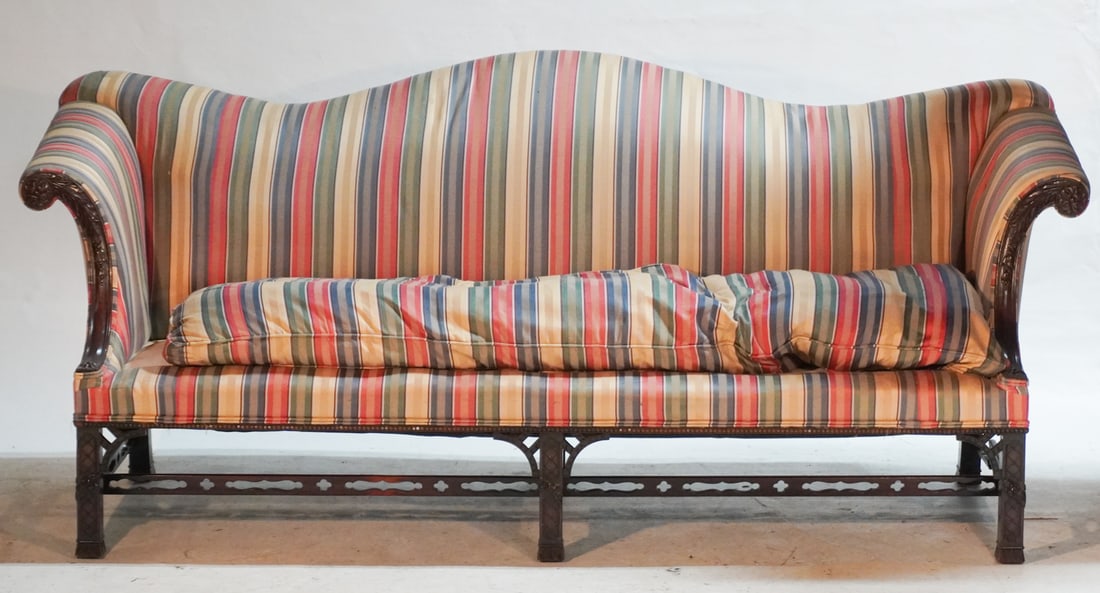 Fine English Chippendale Carved Mahogany Sofa (1 of 5)
