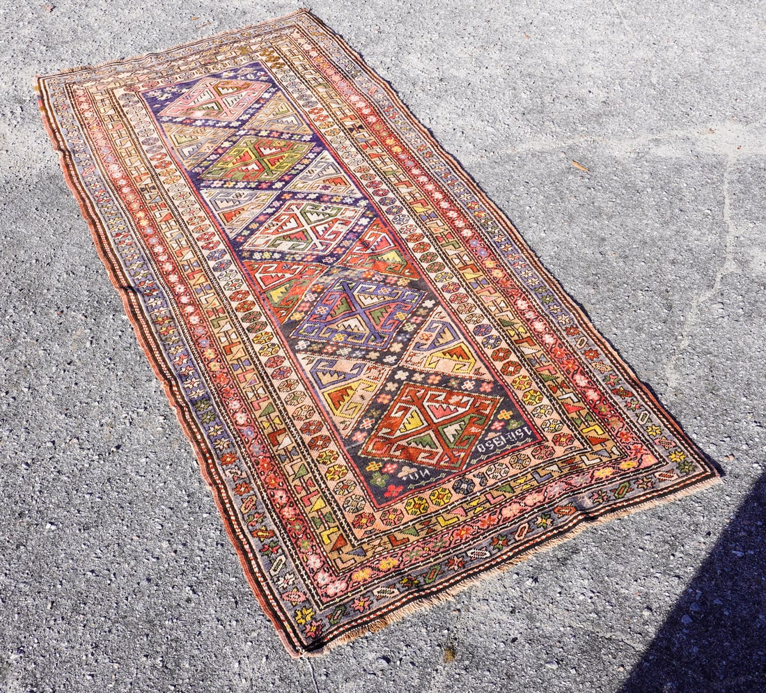 Antique Persian Caucasian Runner Carpet (1 of 4)
