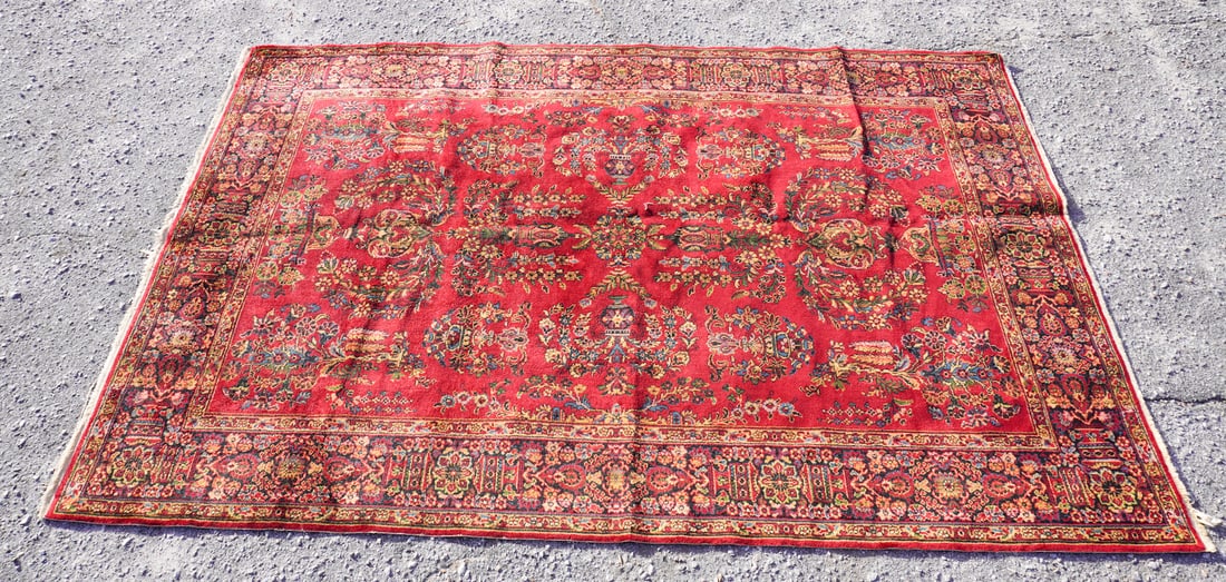 Antique Persian Oriental Hand Knotted Carpet (1 of 3)