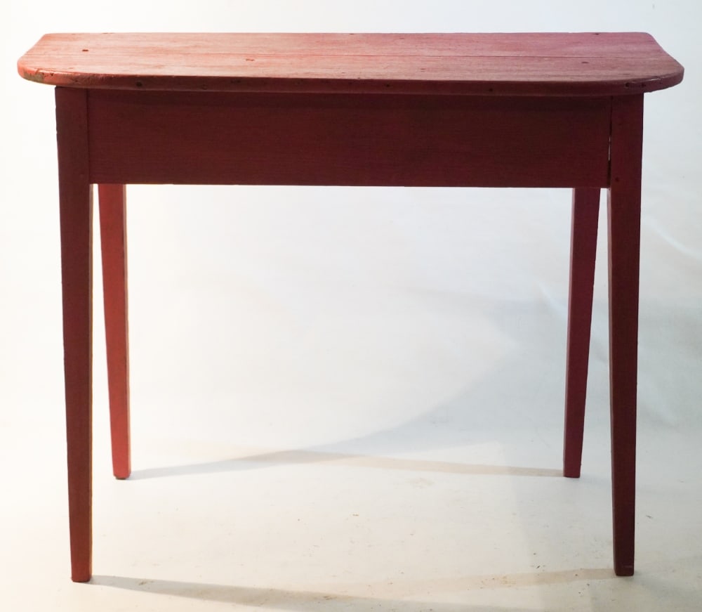 Southern Country Federal Yellow Pine Painted Banquet End or Server (1 of 4)