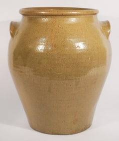 Early Southern Stoneware Marked Edgefield Storage Jar