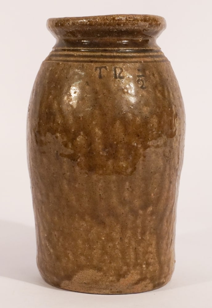 Fine Signed Southern Stoneware NC Preserve Jar (1 of 4)