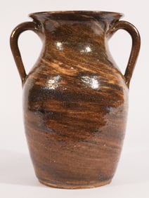 Southern Stoneware Double Handled NC Jar