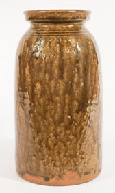 Fine Southern Stoneware NC Signed Storage Jar