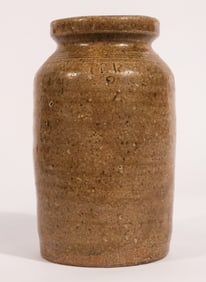 Signed Southern NC Stoneware Preserve Jar