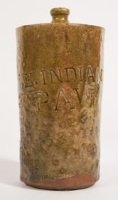 Rare Southern Stoneware Marked NC Bottle