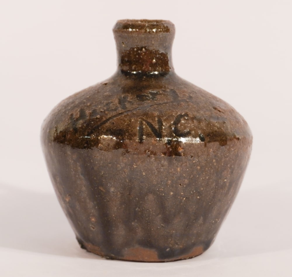 Excellent Uncommon Marked NC Stoneware Jug (1 of 4)