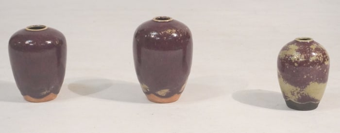 Three Southern Stoneware Vases by Ben Owen III