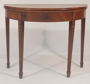 Fine Southern Federal Inlaid Mahogany Games Table