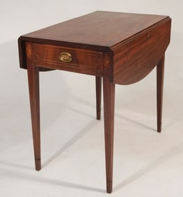 Fine Southern Federal Inlaid Mahogany Pembroke Table
