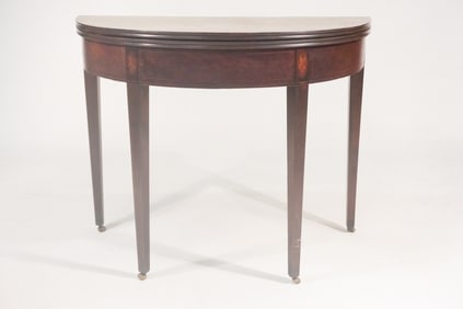 Fine Southern Federal Inlaid Mahogany Games Table