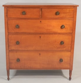 Southern Federal Tiger Maple Chest of Drawers