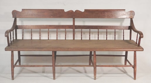 American Country Sheraton Windsor Porch Bench