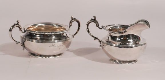 Nashville Tennessee Sterling Cream & Sugar