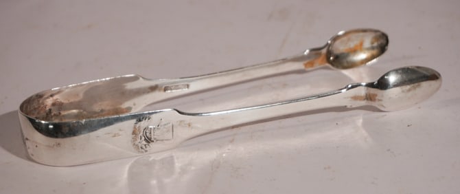 Charleston South Carolina Coin Silver Sugar Tongs