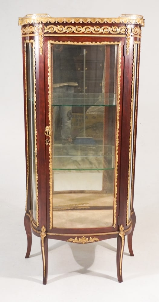 French Mahogany & Ormolu Mounted Vitrine or Cabinet (1 of 4)