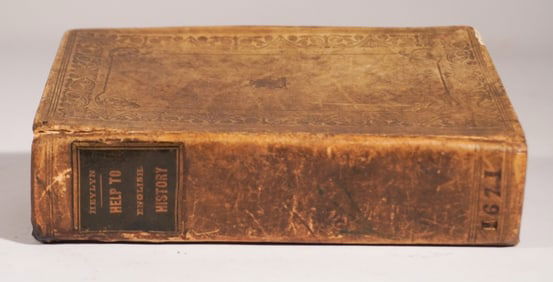 Early English Leather Bound Volume dating to 1671
