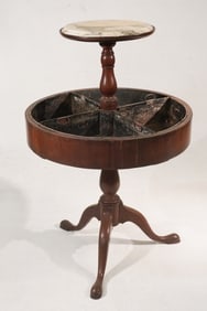 English Queen Anne Mahogany Planter & Plant or Display Stand