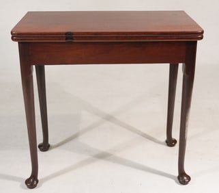 Queen Anne Mahogany Games Table