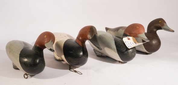 Four Handsome Vintage Maryland Duck Decoys