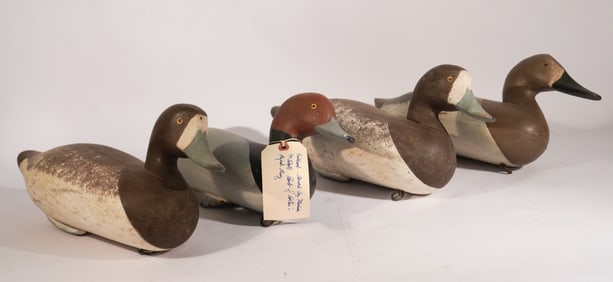 Four Handsome Vintage Maryland Duck Decoys