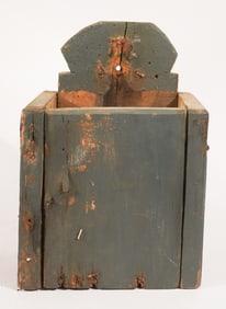 Antique American Backcountry Hanging Salt Box