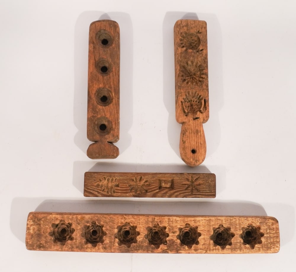 Collection Antique Carved Wood Sugar Molds (1 of 1)