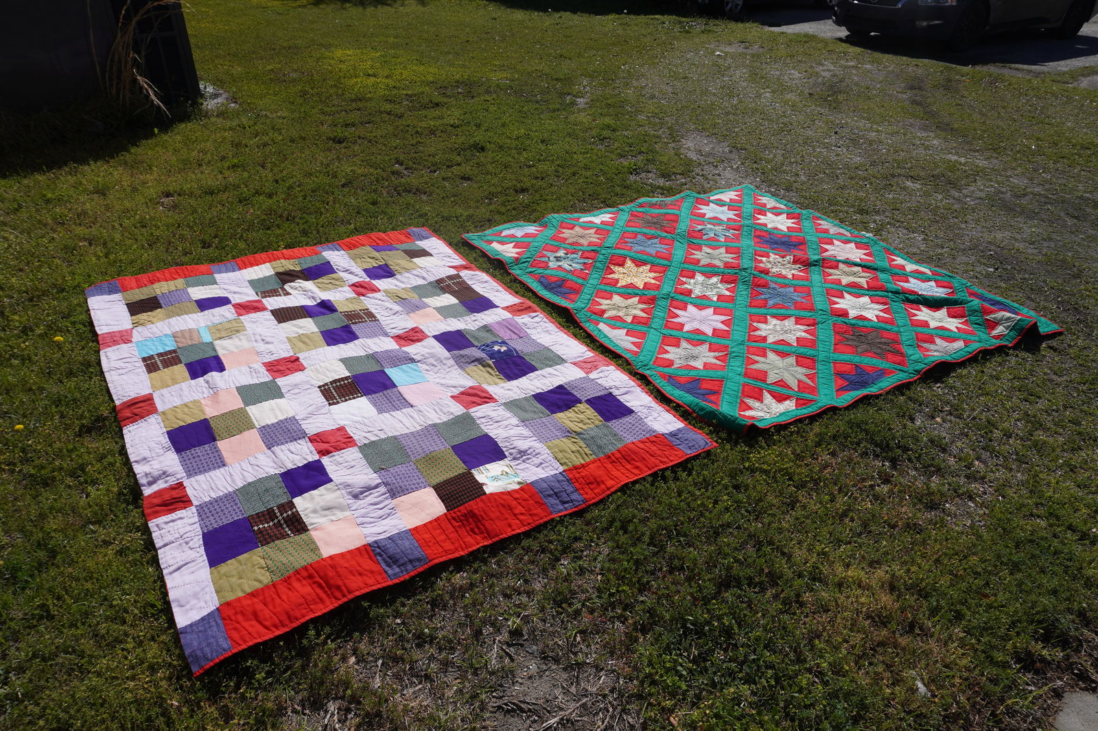 Two Hand Stitched American Quilts (1 of 3)