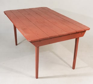 Handsome Country Federal Painted Harvest Table