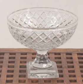 Anglo Irish Cut Crystal Punch Bowl