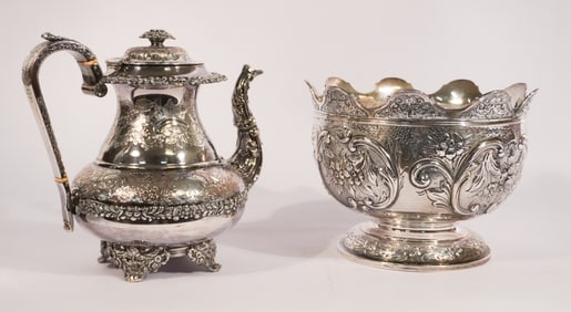 Two Pieces English Old Sheffield Silver Plate