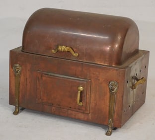 English Edwardian Copper & Brass Serving Piece