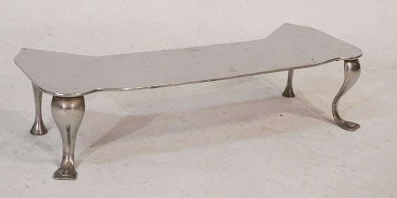 Antique English Nickel Fireplace Footman