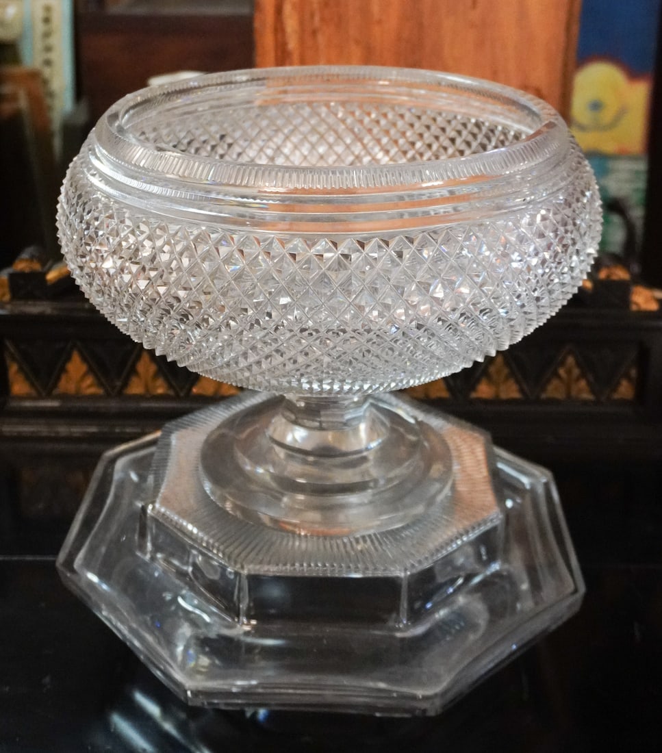 Exceptional Antique French Baccarat Cut Crystal Centerpiece (1 of 3)