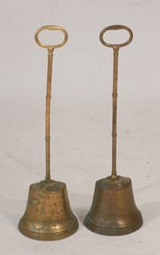 Excellent Pair English Brass George III Doorstops