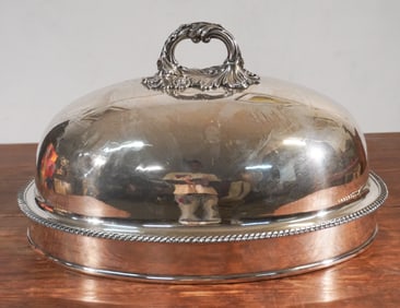 English Regency Sheffield Silver Plate Meat Dome