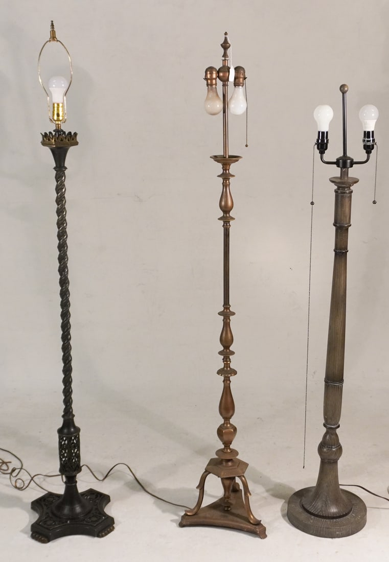 Three Handsome Designer Vintage Floor Lamps (1 of 3)
