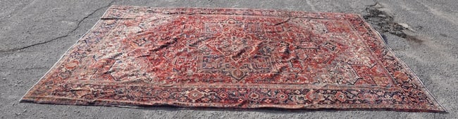 Exceptional Antique Palace Size Persian Heriz Carpet (1 of 4)