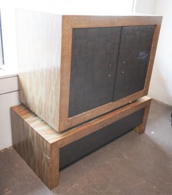 Fine Art Deco Leather Cabinet by Maitland Smith