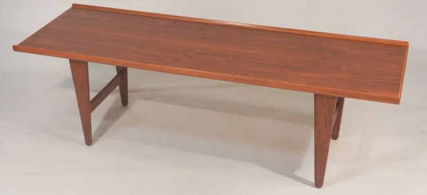 Mid Century Modern Swiss Teak Wood Coffee Table