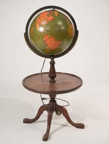 Mid Century Electric Globe Side Table