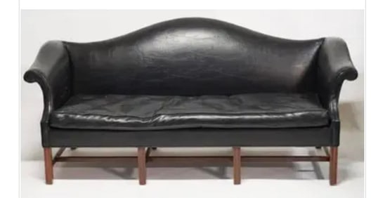 Chippendale Style Camel Back Sofa