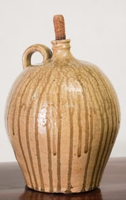 Very Rare Fine & Early Southern Stoneware Edgefield Marked Jug