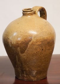 Very Fine Early Southern Stoneware Edgefield District Jug